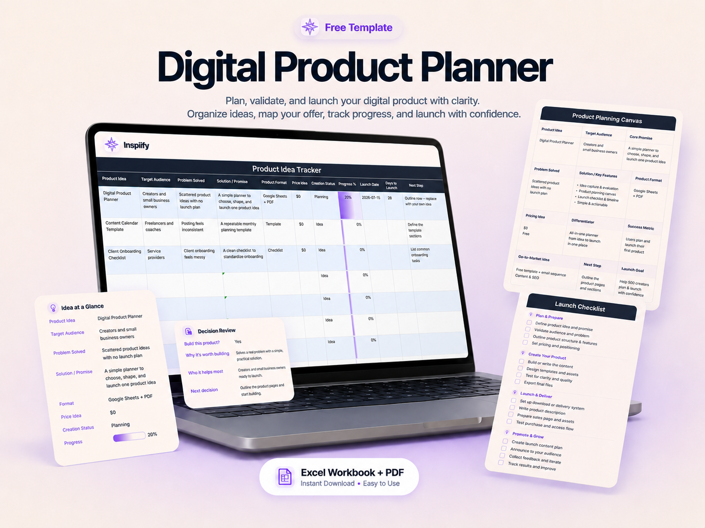Digital Product Planner preview
